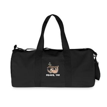 Cool Statement Sloth Jungle Dweller Hammock - Recycled Canvas Sports Bag by Stanley/Stella - black - Front