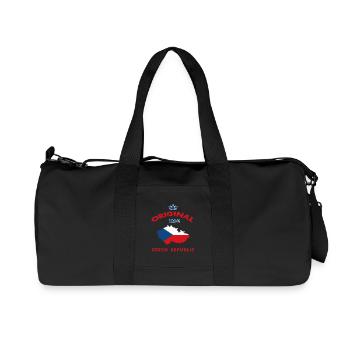 Tschechien Original 100% Flaggen Design - Recycelte Canvas-Sporttasche von Stanley/Stella - Schwarz - Vorne