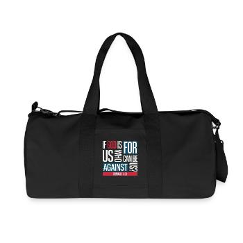 God for us (dark) - Recycled Canvas Sports Bag by Stanley/Stella - black - Front