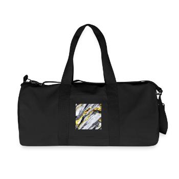 Marble gold structure - Recycled Canvas Sports Bag by Stanley/Stella - black - Front