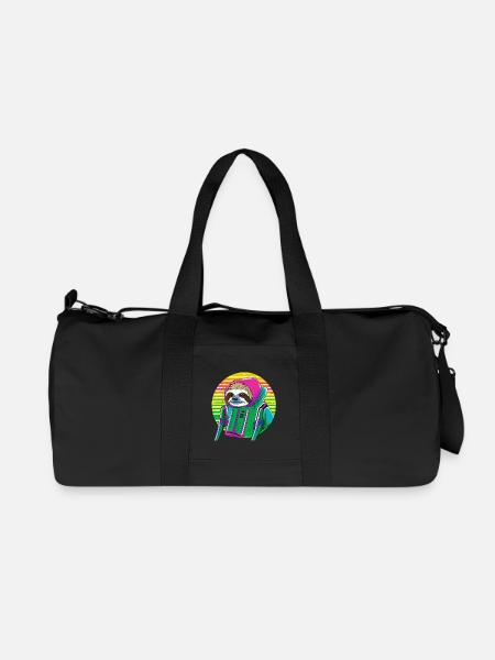 Cyber Punk Sloth - Ukiyo-e Stil. - Recycelte Canvas-Sporttasche von Stanley/Stella - Schwarz