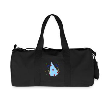 geburtstagshut, Partyhütchen - Recycelte Canvas-Sporttasche von Stanley/Stella - Schwarz - Vorne