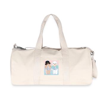 CAPTAIN SLOTH - POLAR BEAR VALENTINE'S DAY - LOVE - Recycled Canvas Sports Bag by Stanley/Stella - natural - Front