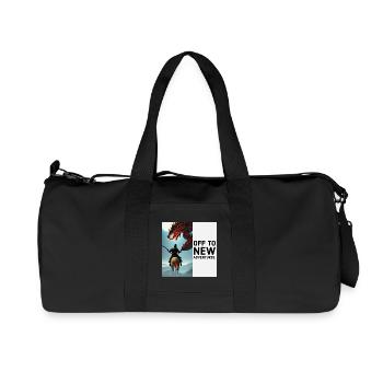Asia Samurai Off to new adventures - Recycelte Canvas-Sporttasche von Stanley/Stella - Schwarz - Vorne