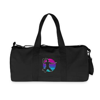 Handball Handball Player Women Handball - Recycled Canvas Sports Bag by Stanley/Stella - black - Front