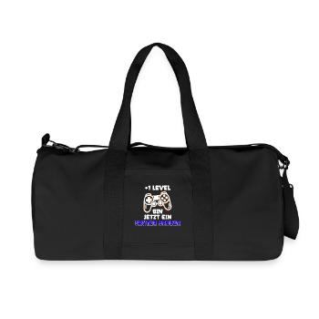 Familienglück Baby Schwanger Nachwuchs Statement - Recycelte Canvas-Sporttasche von Stanley/Stella - Schwarz - Vorne