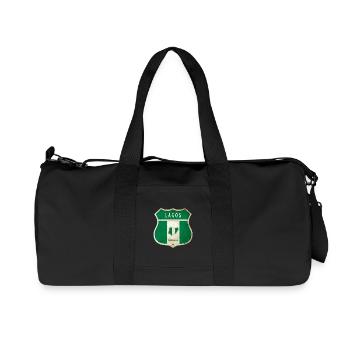 Lagos Nigeria coat of arms flag design - Recycled Canvas Sports Bag by Stanley/Stella - black - Front