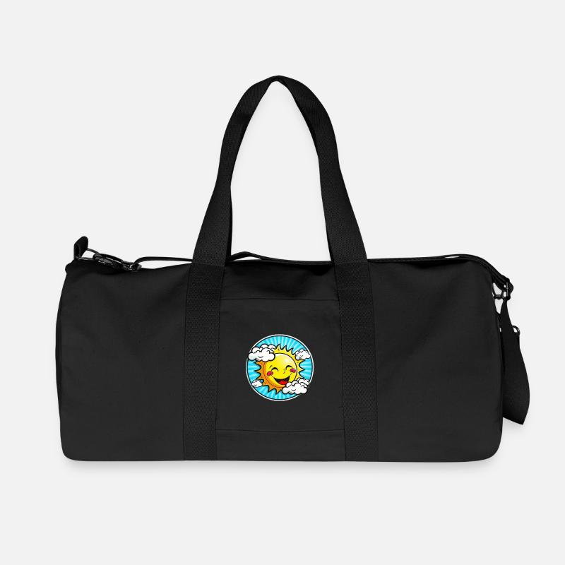 Happy Sun - Recycelte Canvas-Sporttasche von Stanley/Stella - Schwarz