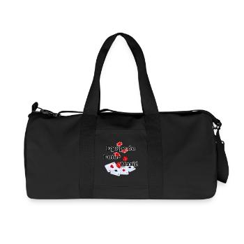 Team équipe Futur Marié Poker. Fête EVG mariage - Sac de sport en toile recyclée Stanley/Stella - noir - Devant