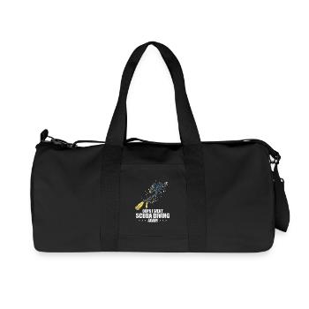 Design de plongée sous-marine - Sac de sport en toile recyclée Stanley/Stella - noir - Devant