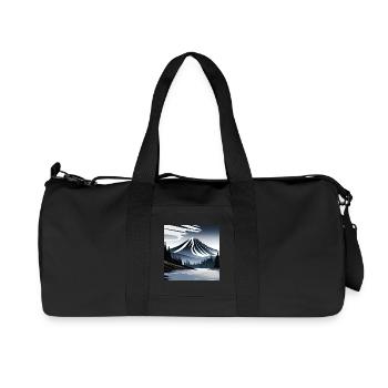 Vulkanlandschaft - Recycelte Canvas-Sporttasche von Stanley/Stella - Schwarz - Vorne