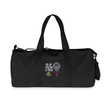 Trainer Padelteam Schläger Padel Statement Bälle - Recycelte Canvas-Sporttasche von Stanley/Stella - Schwarz - Vorne