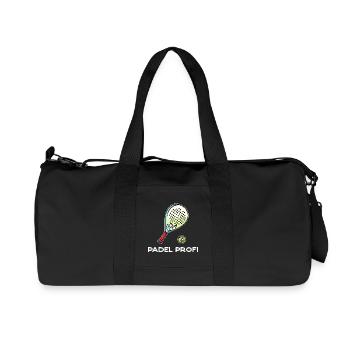 Sports Raquettes Balls Déclaration Padel Padel Jeu - Sac de sport en toile recyclée Stanley/Stella - noir - Devant