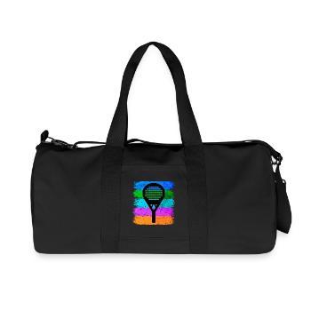 Padel Sport Racket Leisure Padel Game Fans - Recycled Canvas Sports Bag by Stanley/Stella - black - Front