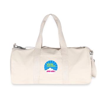 Super-maman, super-héros. Meilleure maman. BD. - Sac de sport en toile recyclée Stanley/Stella - blanc naturel - Devant