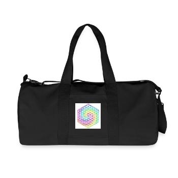 Blume des Lebens - 5. Dimension - Mandala - love - Recycelte Canvas-Sporttasche von Stanley/Stella - Schwarz - Vorne