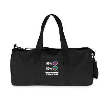 Bangladesh and Great Britain 100% Genius Flag - Recycled Canvas Sports Bag by Stanley/Stella - black - Front