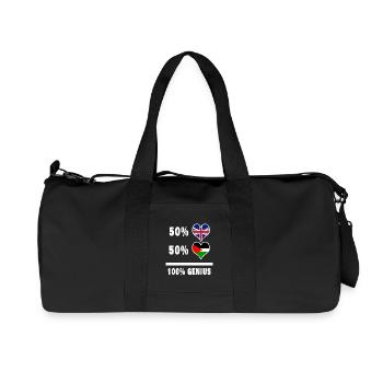 Palestine et Grande-Bretagne 100% Genius Flag - Sac de sport en toile recyclée Stanley/Stella - noir - Devant