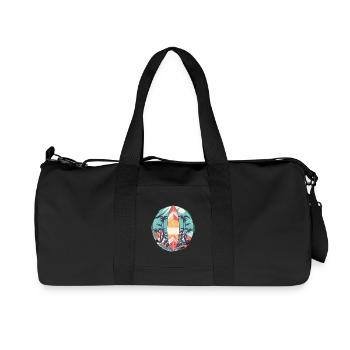 Surfboard - Recycled Canvas Sports Bag by Stanley/Stella - black - Front