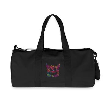 LGBTQIA+ T-shirt Diable Nuage de mots Gay Pride LGBT - Sac de sport en toile recyclée Stanley/Stella - noir - Devant