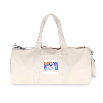 Tractor Statement Farmer Agriculture Farm - Recycled Canvas Sports Bag by Stanley/Stella - natural - Front