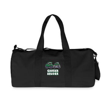 Nutzfahrzeug Bauer Statement Traktor Biobauer - Recycelte Canvas-Sporttasche von Stanley/Stella - Schwarz - Vorne