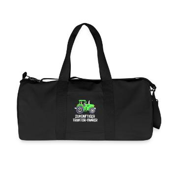 Landleben Fahrzeug Landwirt Traktor Statement - Recycelte Canvas-Sporttasche von Stanley/Stella - Schwarz - Vorne