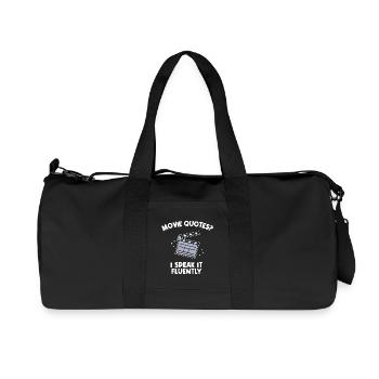 Movie Night Statement Movies Cineast Theatre Movies - Recycled Canvas Sports Bag by Stanley/Stella - black - Front
