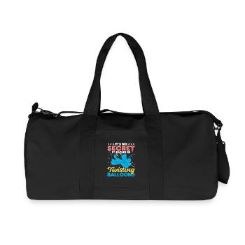 Balloon Twisting Design - Recycled Canvas Sports Bag by Stanley/Stella - black - Front