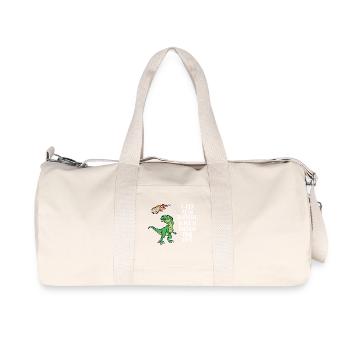 Déclaration sur les dommages environnementaux Terre Environnement Réchauffement climatique - Sac de sport en toile recyclée Stanley/Stella - blanc naturel - Devant
