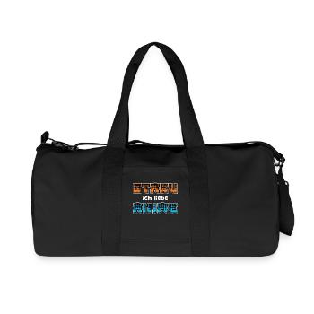 Manga Statement Anime Comic Otaku Japanese - Recycled Canvas Sports Bag by Stanley/Stella - black - Front
