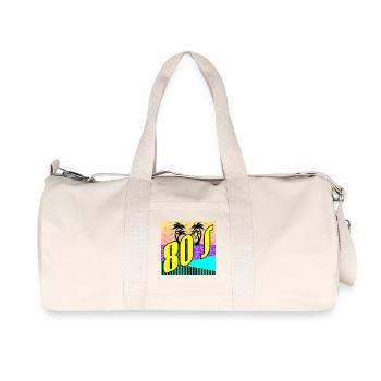80s Party - 80s EIGHTIES RETRO STYLE - Recycled Canvas Sports Bag by Stanley/Stella - natural - Front