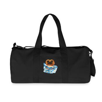 Wiesen Brezel - Recycelte Canvas-Sporttasche von Stanley/Stella - Schwarz - Vorne