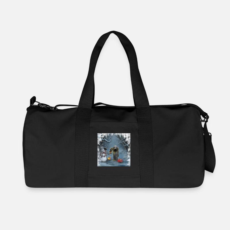 Dunkle Weihnachten - Recycelte Canvas-Sporttasche von Stanley/Stella - Schwarz