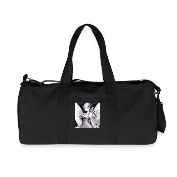 Engelfigur im Noir-Kontrast - Recycelte Canvas-Sporttasche von Stanley/Stella - Schwarz - Vorne