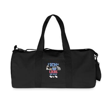 Haustiere Statement Hund Katze Maus Hase Fisch - Recycelte Canvas-Sporttasche von Stanley/Stella - Schwarz - Vorne