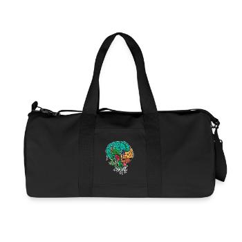 Nachhaltigkeit Umwelt Umweltschützer Baum Erde - Recycelte Canvas-Sporttasche von Stanley/Stella - Schwarz - Vorne