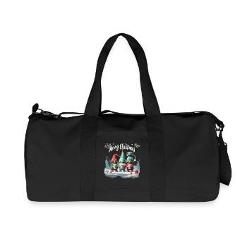 FROHE WEIHNACHTEN - Recycelte Canvas-Sporttasche von Stanley/Stella - Schwarz - Vorne