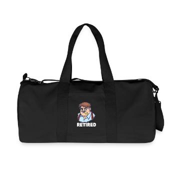 Retirement Saying Pensioner Retiree Leisure - Recycled Canvas Sports Bag by Stanley/Stella - black - Front