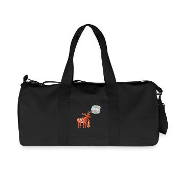 a very merry Christmas - Recycled Canvas Sports Bag by Stanley/Stella - black - Front