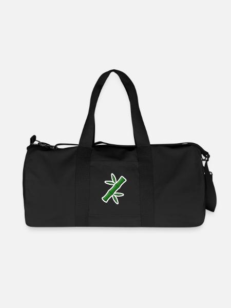 Bambus! - Recycelte Canvas-Sporttasche von Stanley/Stella - Schwarz