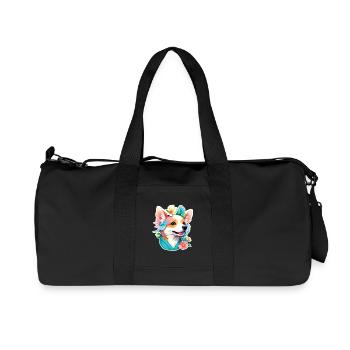 Corgi - Recycled Canvas Sports Bag by Stanley/Stella - black - Front