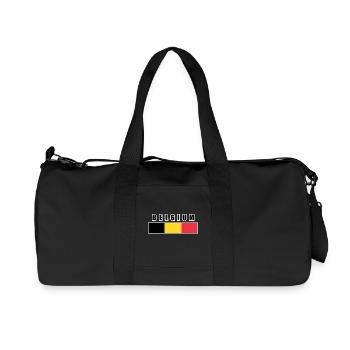 Belgium - Belgique - Belgika - Belgien - بلجيكا - Sac de sport en toile recyclée Stanley/Stella - noir - Devant