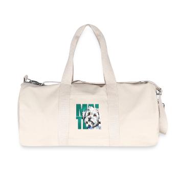 Maltese Portrait - Recycled Canvas Sports Bag by Stanley/Stella - natural - Front