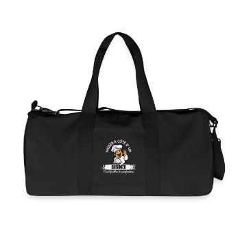 Chef cartoon: Passez à côté d’un cuisinier - Sac de sport en toile recyclée Stanley/Stella - noir - Devant