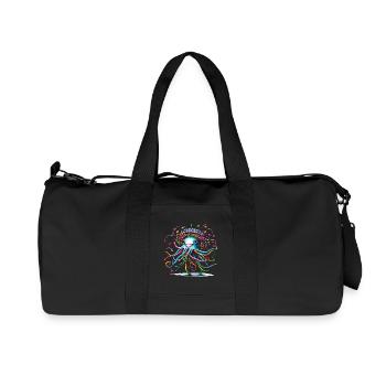 Méduse Chapeau Méduse Animaux Tendance 2024 Coloré - Sac de sport en toile recyclée Stanley/Stella - noir - Devant