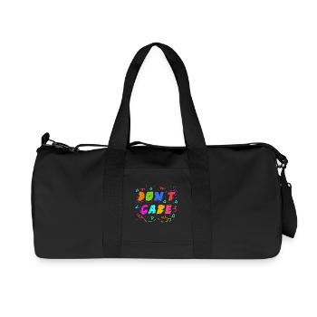 Chill doesn't matter statement I don't care attitude - Recycled Canvas Sports Bag by Stanley/Stella - black - Front