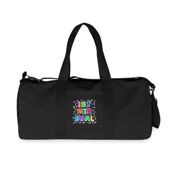 I don't care about relax statement indifferent attitude - Recycled Canvas Sports Bag by Stanley/Stella - black - Front