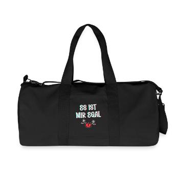 I don't care Cool Saying Attitude Relax Chill - Recycled Canvas Sports Bag by Stanley/Stella - black - Front