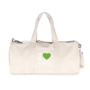I LOVE LIMES - Recycled Canvas Sports Bag by Stanley/Stella - natural - Front